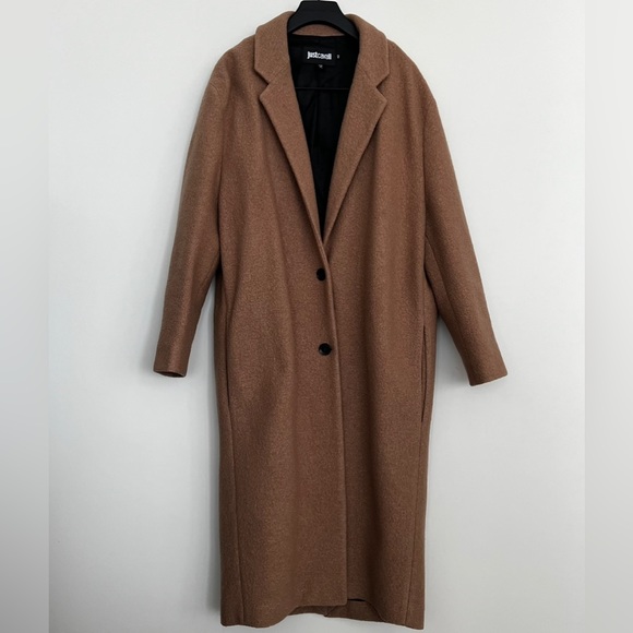 Just Cavalli Jackets & Blazers - JUST CAVALLI Camel Wool Coat